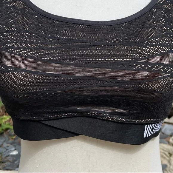 NWOT Victoria Sport “The Player” Lace Overlay Criss-cross Racerback Sports Bra - Picture 5 of 16